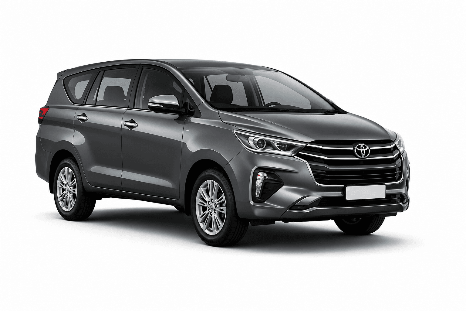 White Innova Crysta car